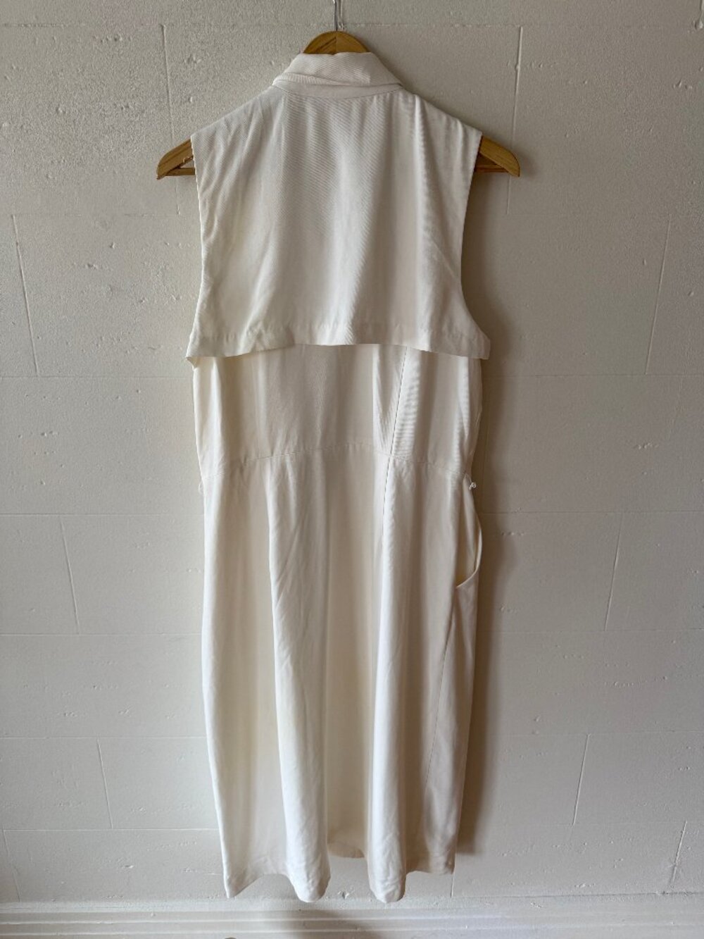 Banana Republic | White Maxi Sleeveless Summer Shirt Dress | Size 12 - Picture 9 of 9